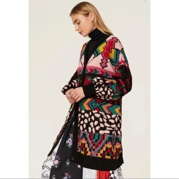 FARM RIO Crazy Mix Multicolor Patterned Cardigan - Picture 6 of 16